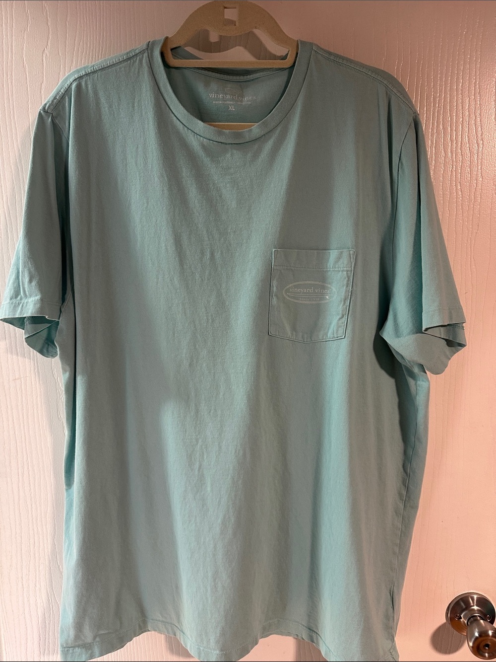 Vineyard Vines Men's Pocket Tee - Aqua Green